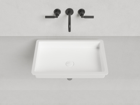 Раковина из искусственного камня S-Stone Salini MAREA 1802214M 60х40 встраиваемая цвет белый без отверстий под смеситель